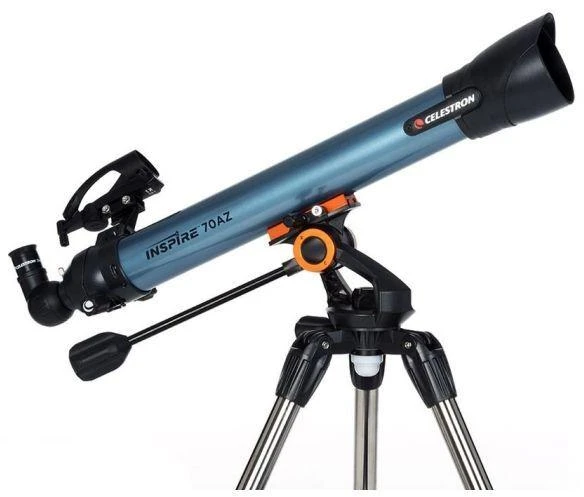 Celestron Inspire 70AZ 35x teleskopas, juodas, mėlynas