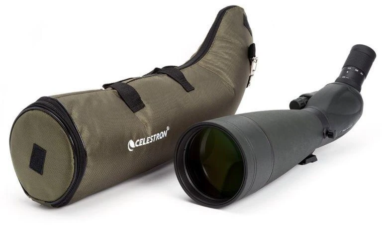 Žiūronai Celestron TrailSeeker 100-45 laipsnių stebėjimo vamzdis 67x BaK-4, juodas