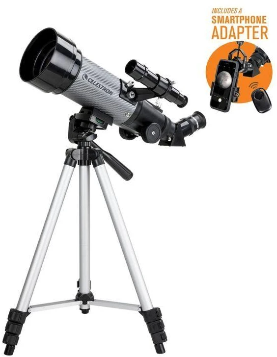 Žiūronai Celestron Travelscope 70 DX stebėjimo žiūronas, juodos, pilkos spalvos