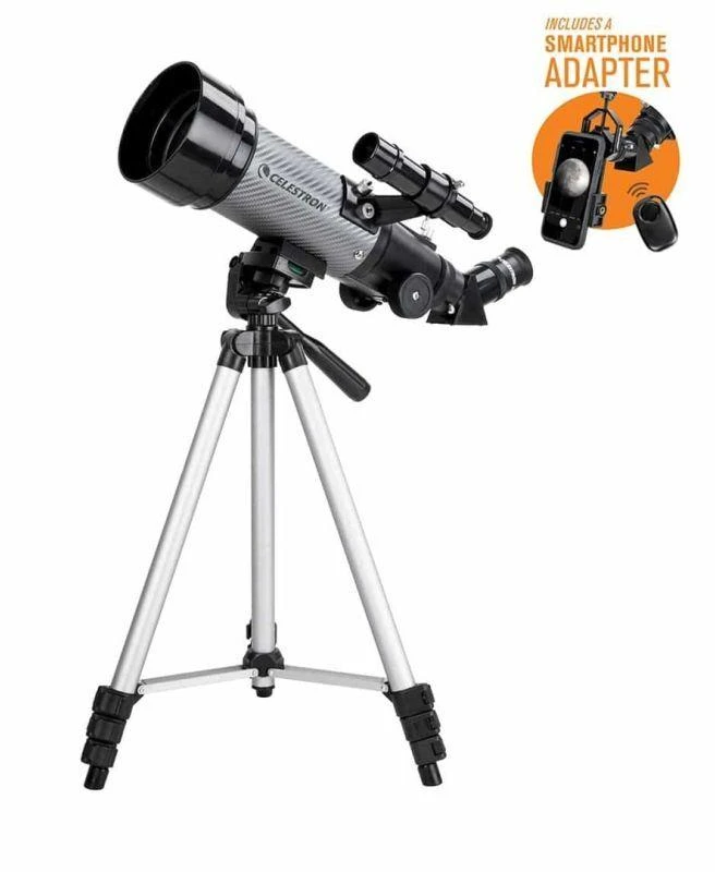Žiūronai Celestron Travelscope 70 DX stebėjimo žiūronas, juodos, pilkos spalvos