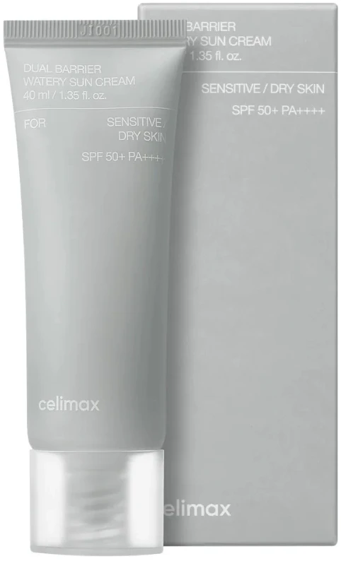 Celimax Dual Barrier Watery Sun Cream SPF50+ PA++++ drėkinamasis kremas nuo saulės, 40 ml