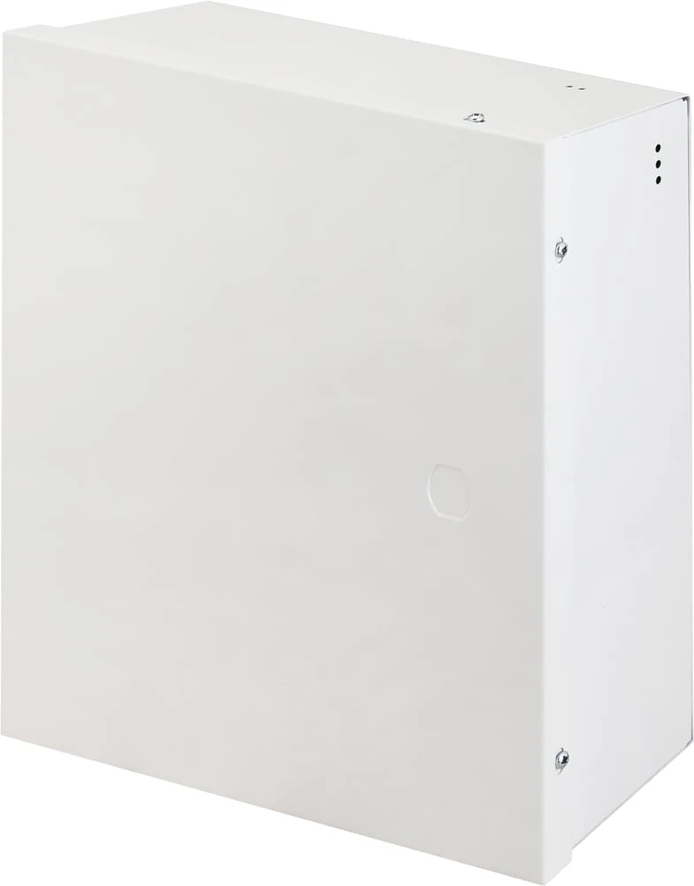 Metalinis korpusas Eldes ME1 255x255x80, su transformatoriumi 18VAC/40W, sabotažo kontaktas, baltas