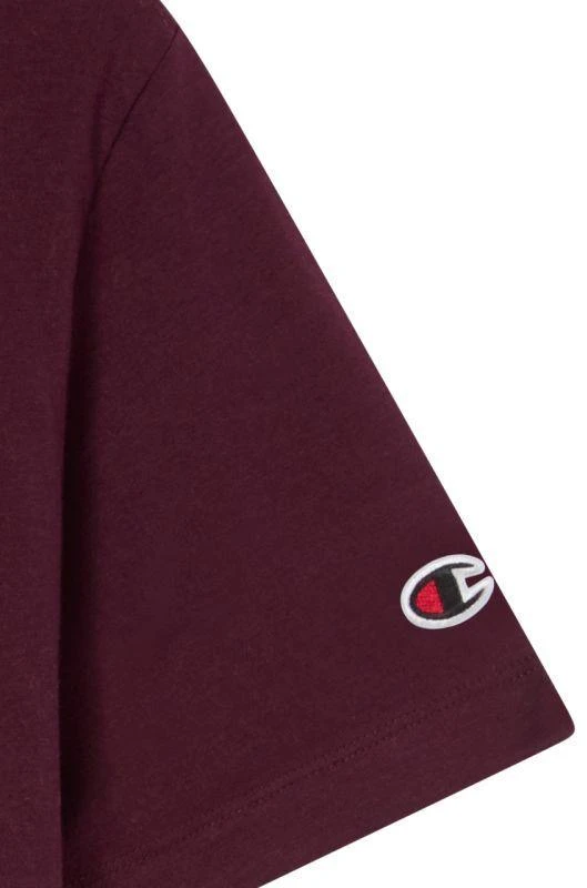 Champion moteriški marškinėliai trumpomis rankovėmis, bordo spalvos 118382 RS522