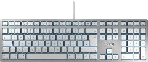 Klaviatūra Cherry KC 6000 SLIM FOR MAC, US, sidabrinė / TB-661-US