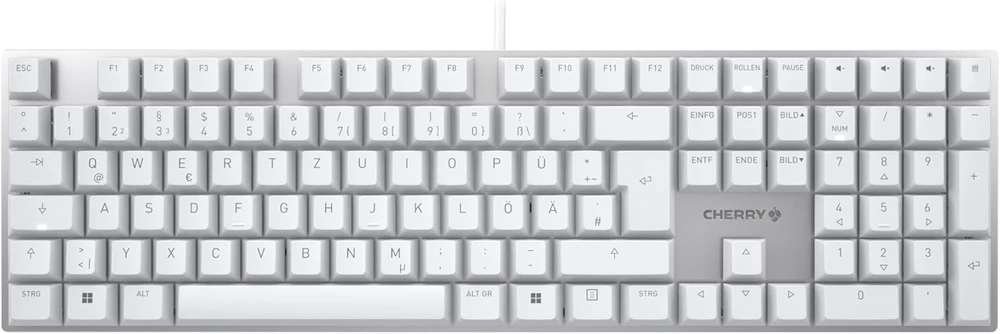 CHERRY mechaninė biuro klaviatūra USB QWERTZ su MX2A SILENT Raudonas jungikliais G80-3950LHBDE-1
