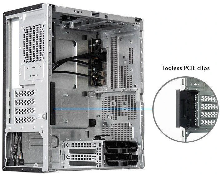 Chieftec Midi Tower BS-20B-OP, Juodas o.NT Juodas
