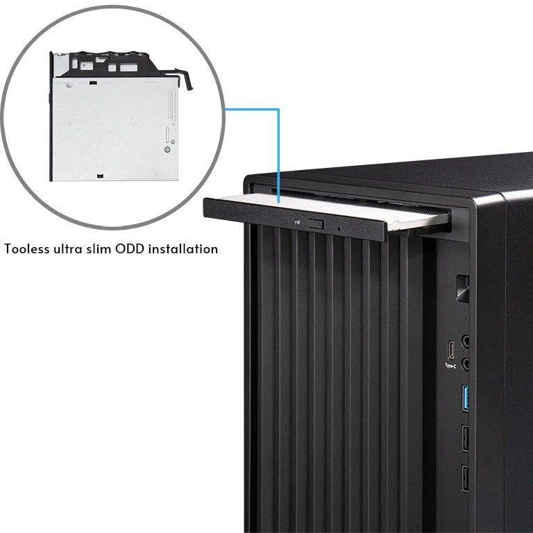 Chieftec Midi Tower BS-20B-OP, Juodas o.NT Juodas