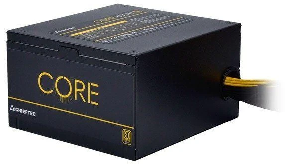 Chieftec ATX PSU Core serija BBS-600S, 12 cm ventiliatorius, 600 W, 80 PLUS® Gold, aktyvus PFC