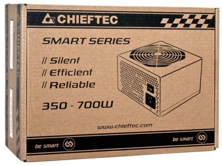 CHIEFTEC PSU 500W 12CM FAN ACTIVE PFC ATX12V V2.3 80+ EFEKTYVUMAS (SU MAITINIMO LAIDU)