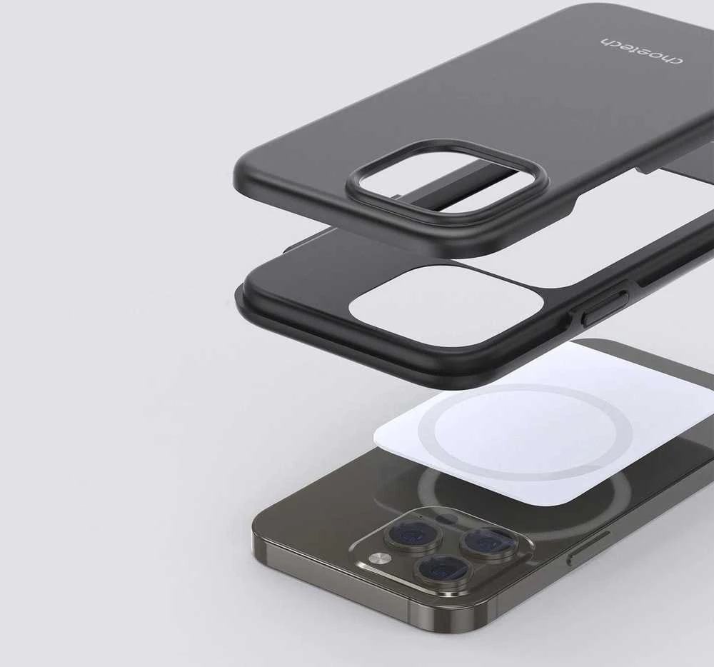 Choetech MFM Anti-drop Apple iPhone 13 Pro Max dėklas telefonui juodos spalvos (PC0114-MFM-BK)