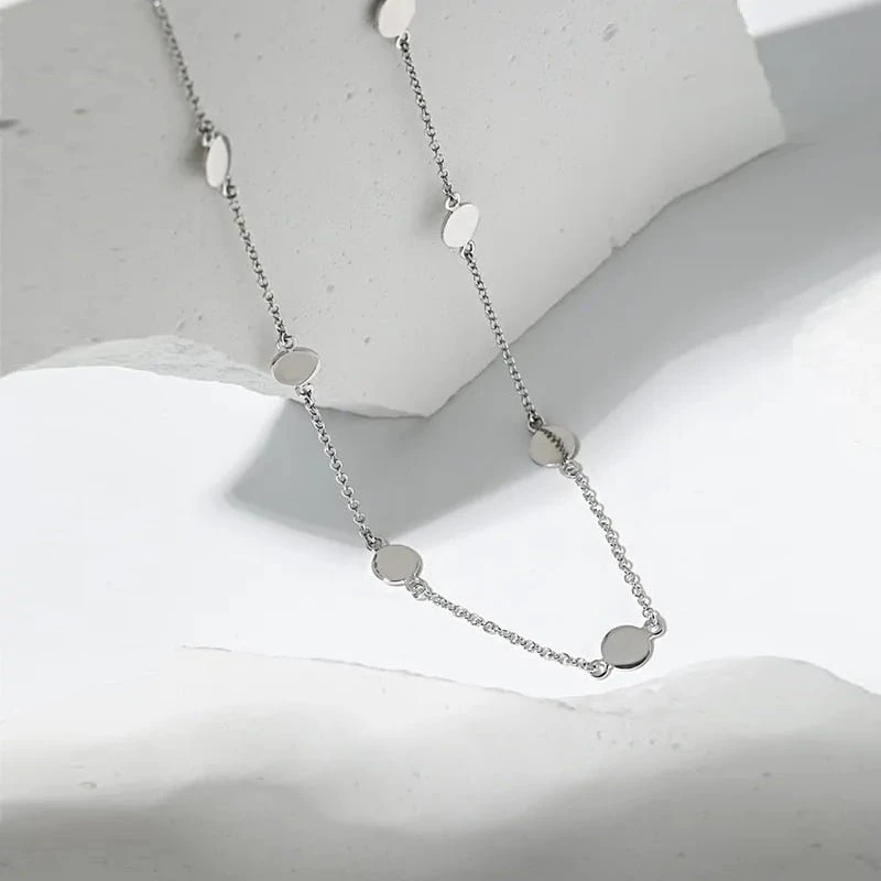 Sidabrinis kaklo papuošalas Collar