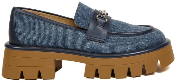Ciemnoniebieskie mokasyny moterims Michael Kors 49S6CRFP3D