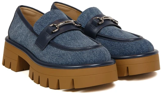 Ciemnoniebieskie mokasyny moterims Michael Kors 49S6CRFP3D