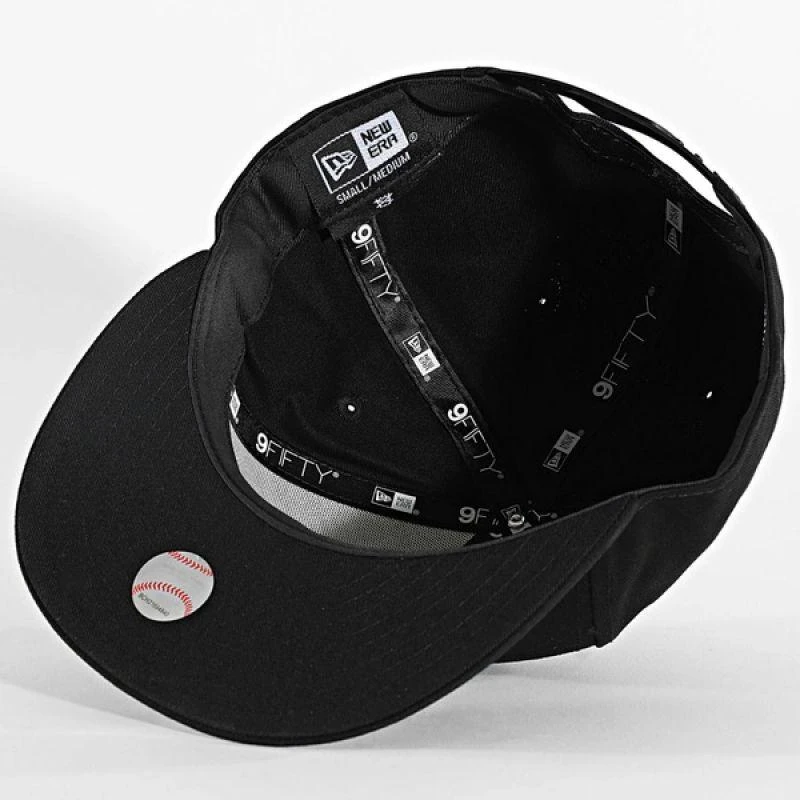 Čikagos "New Era" "Sox" Madinga Juoda Sportinė "Full-Cap" Kepuraitė