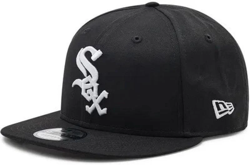 Čikagos "New Era" "Sox" Madinga Juoda Sportinė "Full-Cap" Kepuraitė