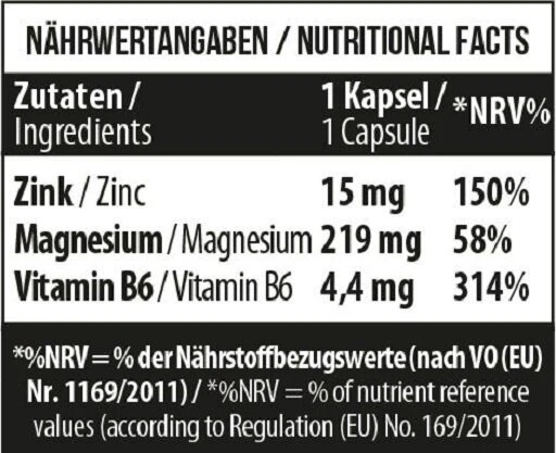 MST Cinkas + Magnesium + B6 60 veganiškų kapsulių