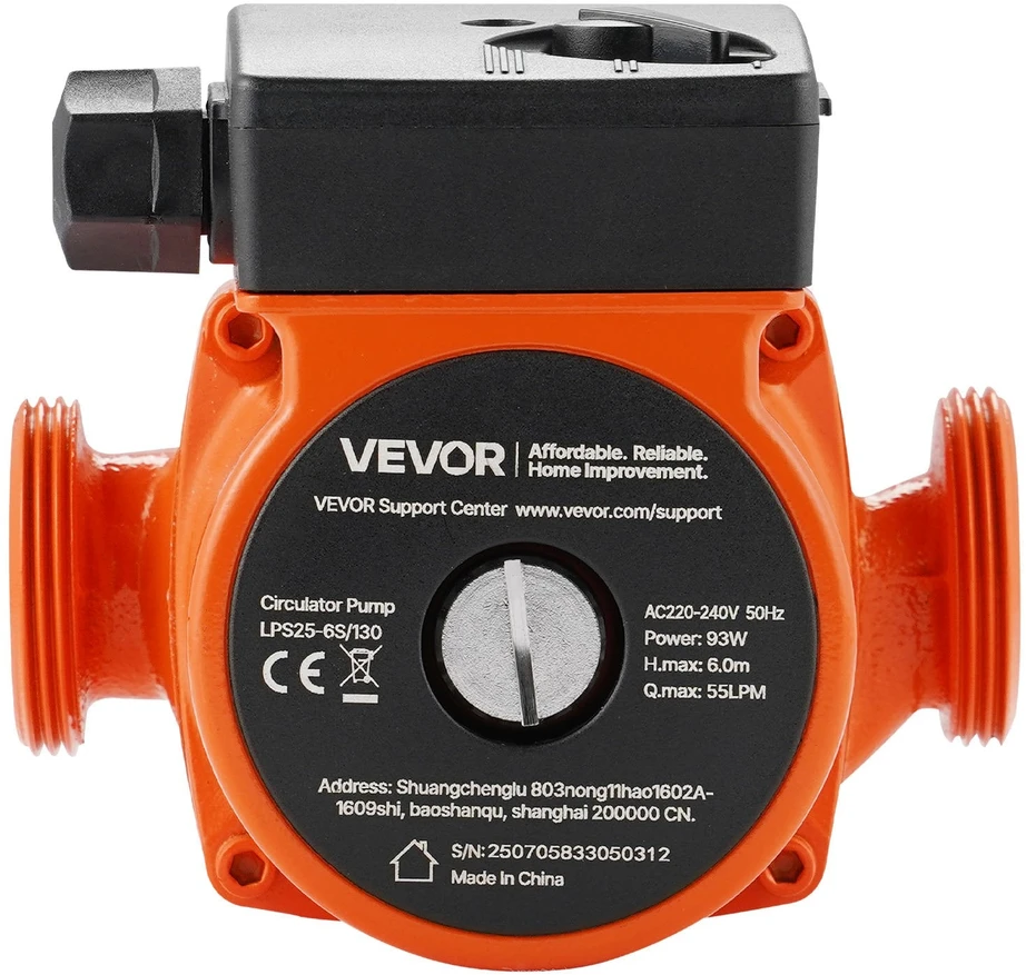 VEVOR LPS25-6S/130 ketaus cirkuliacinis siurblys