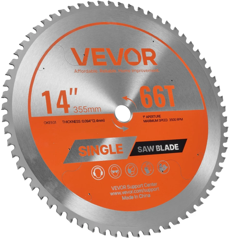 VEVOR apvalus pjūklo diskas, 355 mm, pjauti metalui