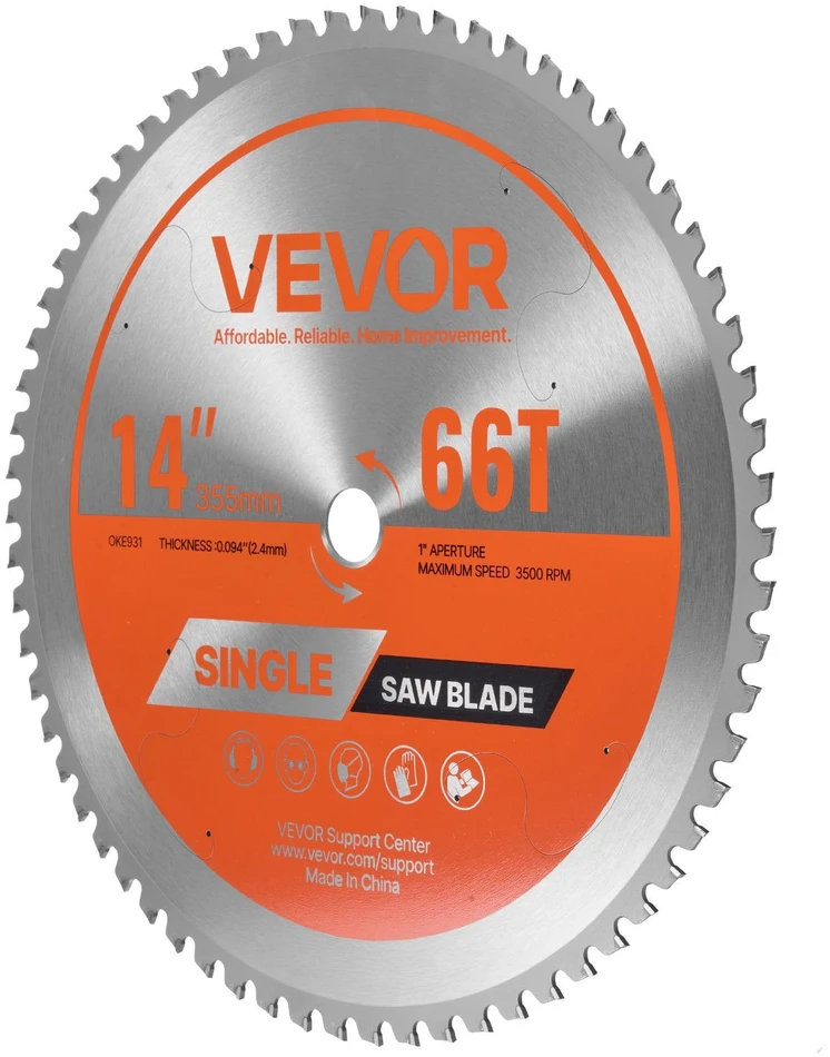 VEVOR apvalus pjūklo diskas, 355 mm, pjauti metalui
