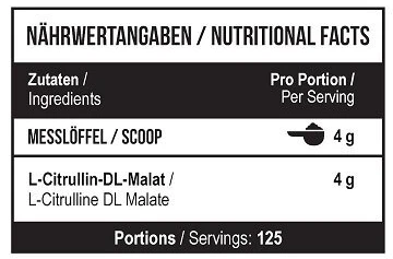 Citrulino malato milteliai MST 500g, beskoniai