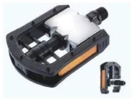 CITY ALU/PVC sulankstomi juodi pedalai
