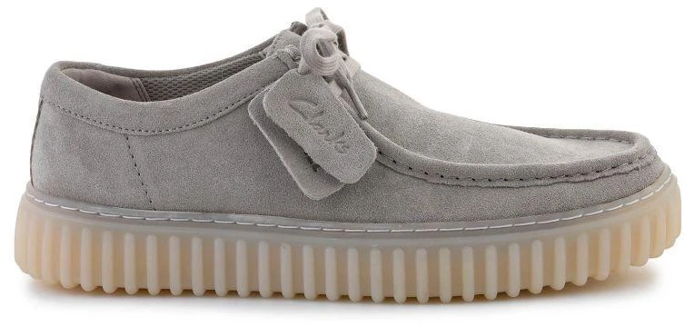 Clarks Torhill Lo 26182810 Šviesiai pilkas zomšas