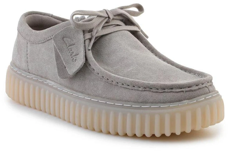Clarks Torhill Lo 26182810 Šviesiai pilkas zomšas