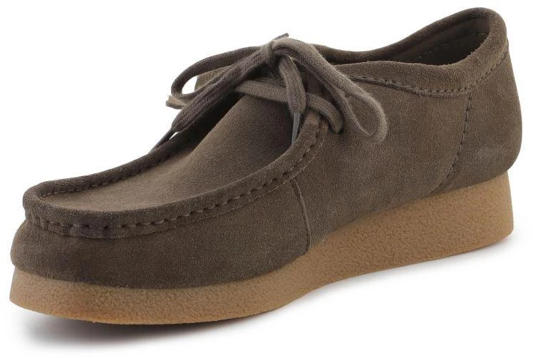Clarks WallabeeEVO 26180920 Tamsiai alyvuogių zomša