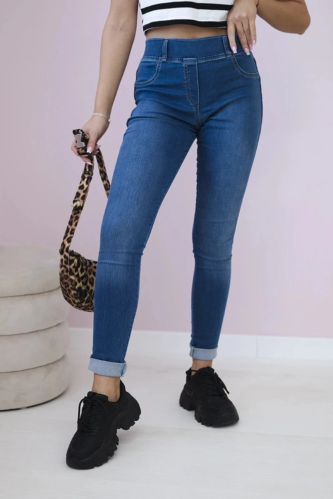 Classic jeans džinsai, mėlynos spalvos