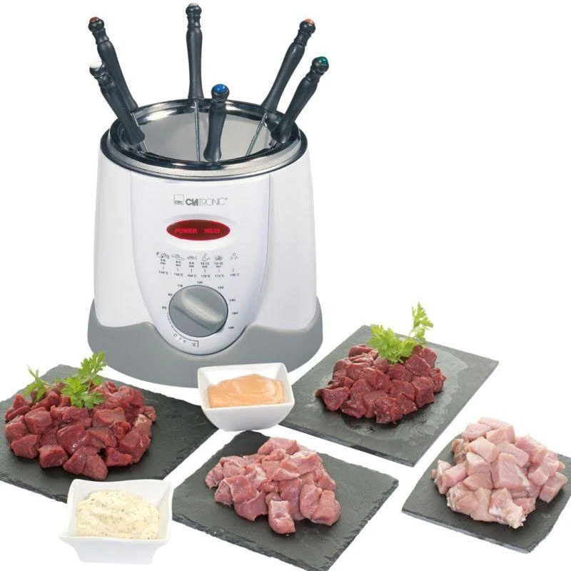Clatronic Fondue gruzdintuvė FFR 2916 balta/pilka