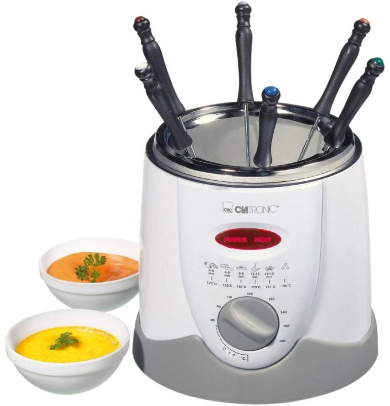 Clatronic Fondue gruzdintuvė FFR 2916 balta/pilka