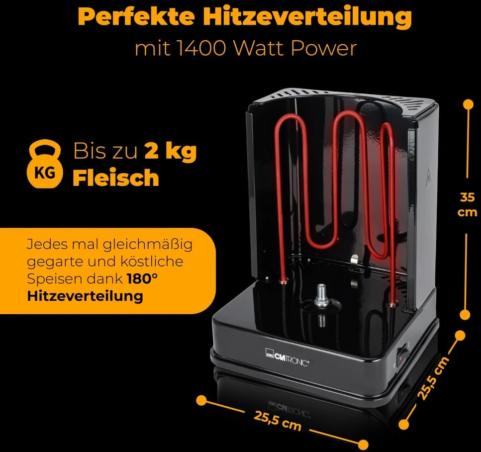 Elektrinis grilis Clatronic DVG 3686