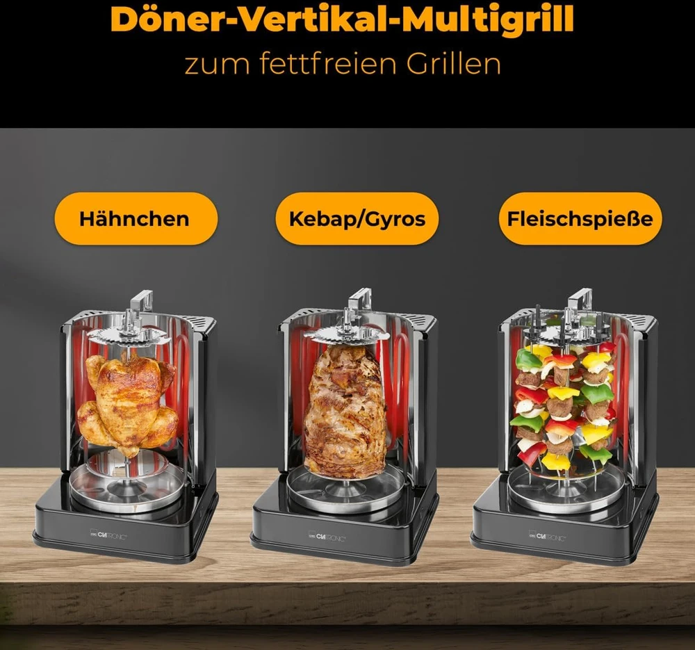 Elektrinis grilis Clatronic DVG 3686