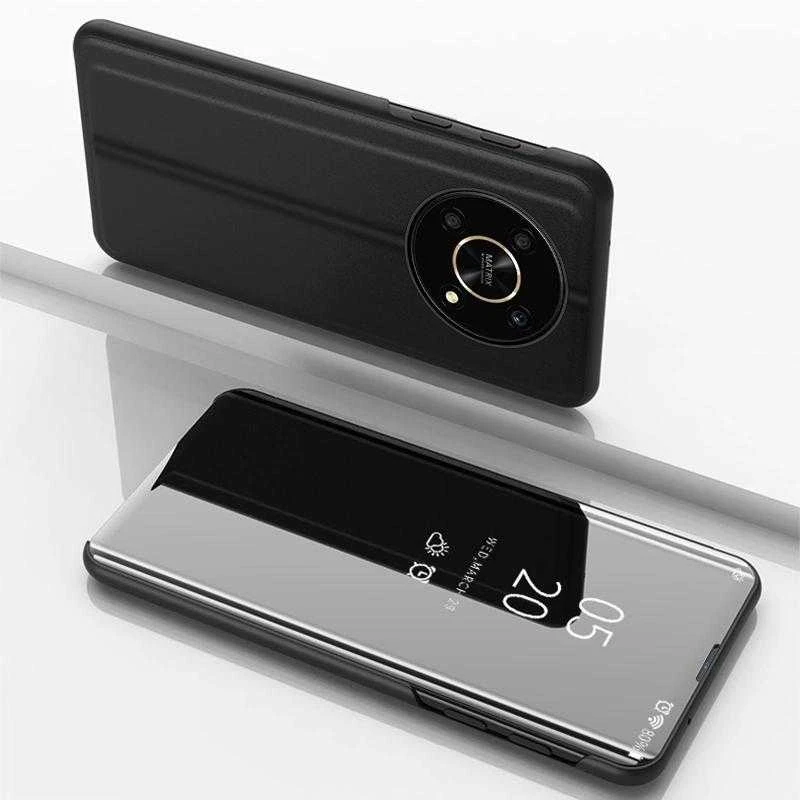 Hurtel Clear View dėklas skirtas Honor X9 / X9 5G / X30 / Magic4 Lite, juodas