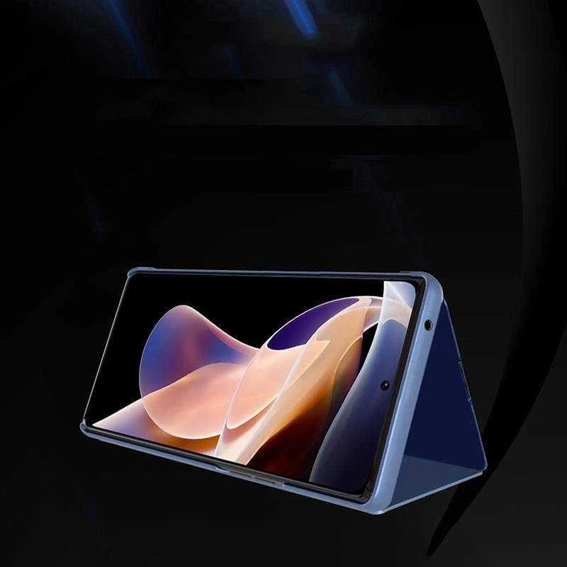 Hurtel Clear View dėklas skirtas Realme 9 Pro + (9 Pro Plus), juodas