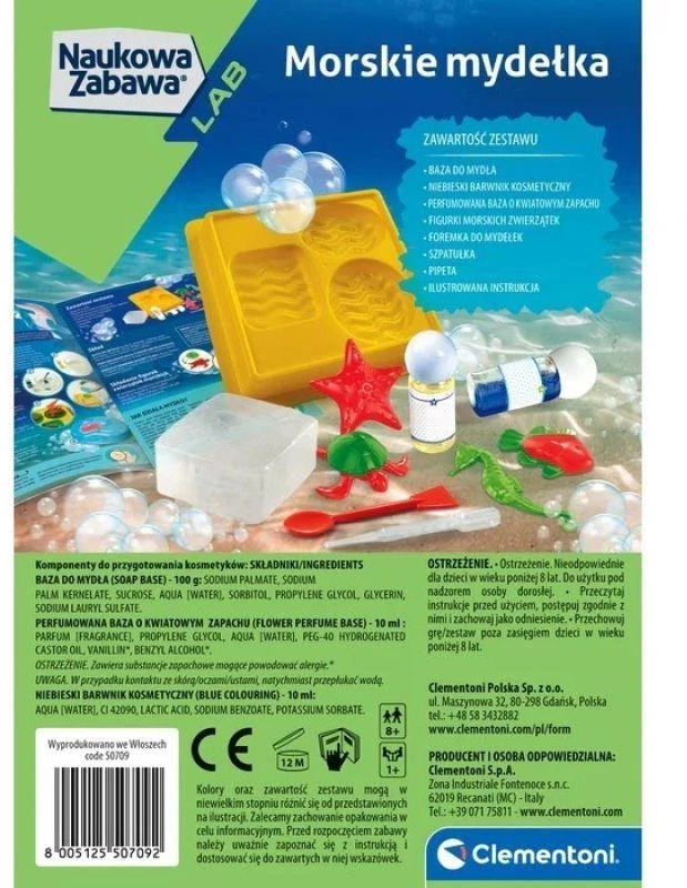 Muilo gamybos rinkinys Clementoni 50709 jūrų tema
