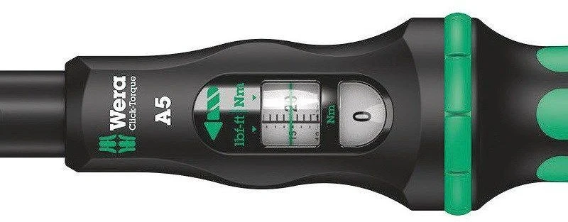 Dinamometrinis raktas Wera Click-Torque A 5; 1/4''; 2,5-25 Nm