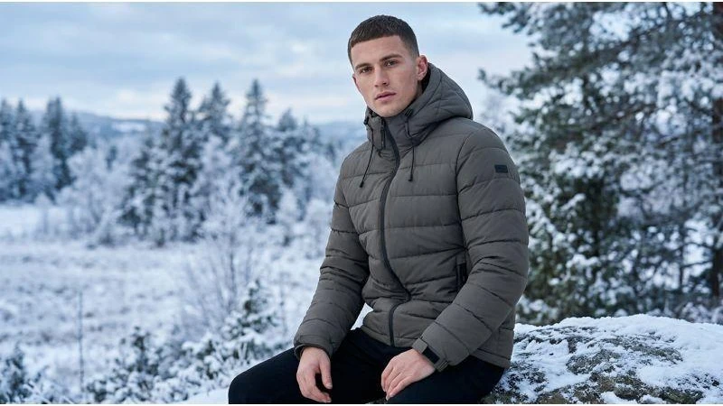 CMP Vyriška žiemos sporto striukė su gobtuvu, pašiltinta, pilka (34K0167/E910)