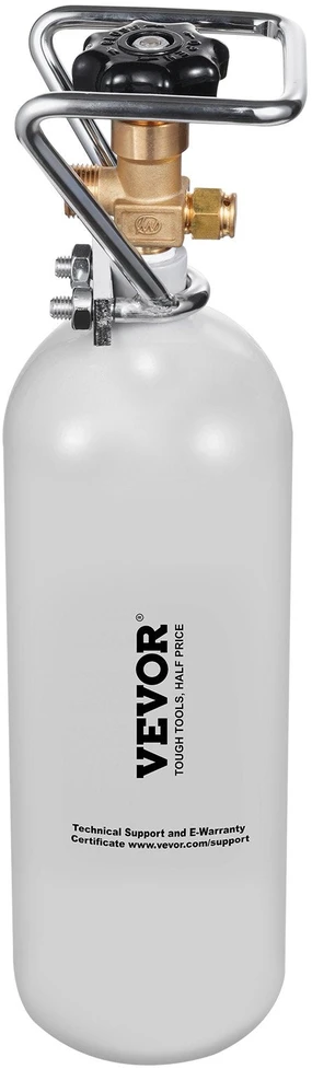 VEVOR CO2 balionas su DIN477 vožtuvu, 2kg