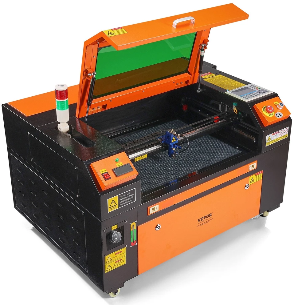 VEVOR 60W CO2 lazerinis graviravimo įrenginys 400x600 mm darbinis stalas