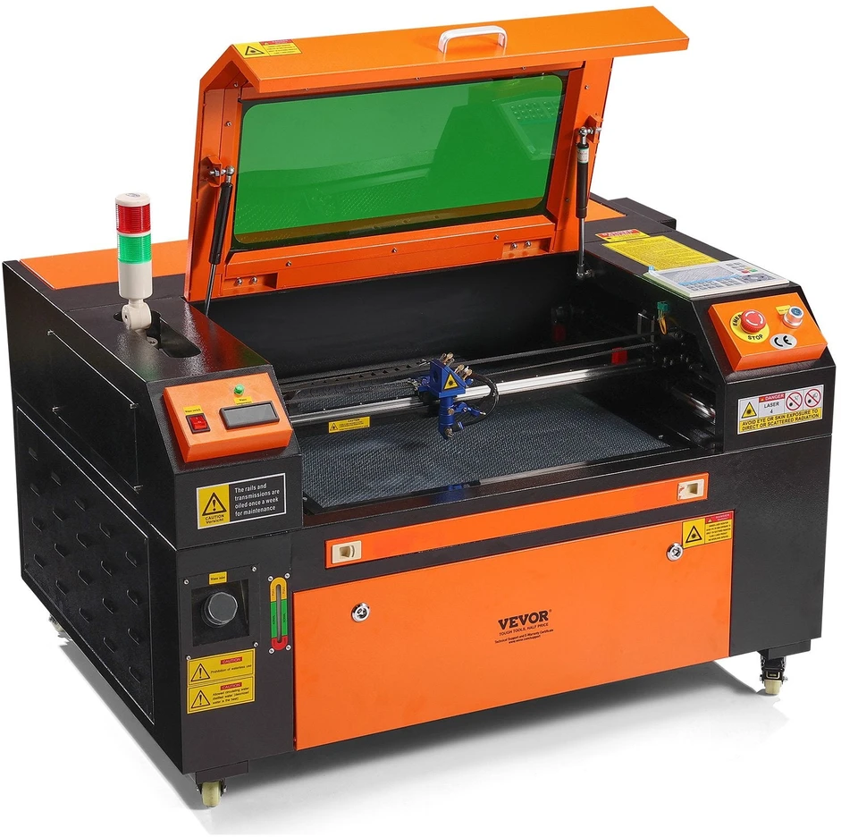 VEVOR 60W CO2 lazerinis graviravimo įrenginys 400x600 mm darbinis stalas