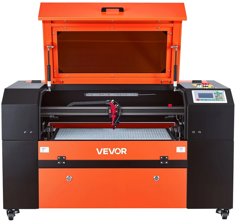 VEVOR 60W CO2 lazerinis graviravimo ir pjovimo įrenginys