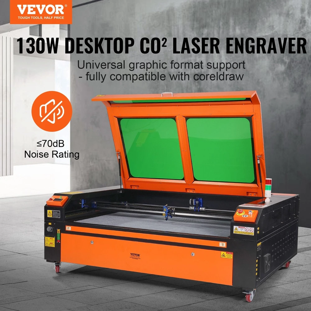 VEVOR 130W CO2 lazerinis graviravimo aparatas 900x1400mm