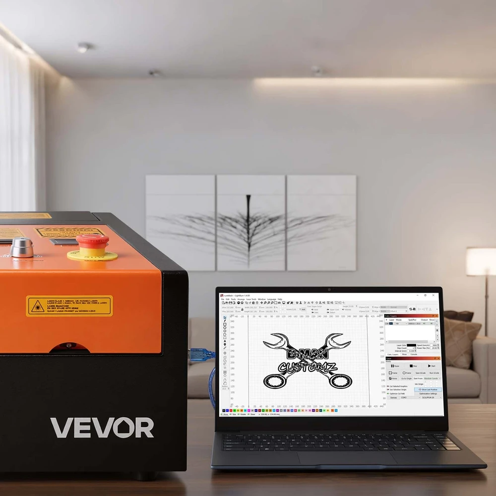 VEVOR 45W CO2 lazerinis graviravimo aparato