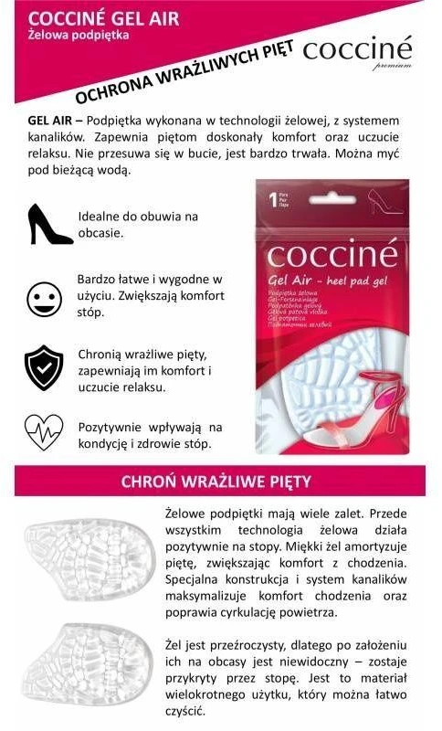 Coccine DA0258 gelio kulno įdėklai