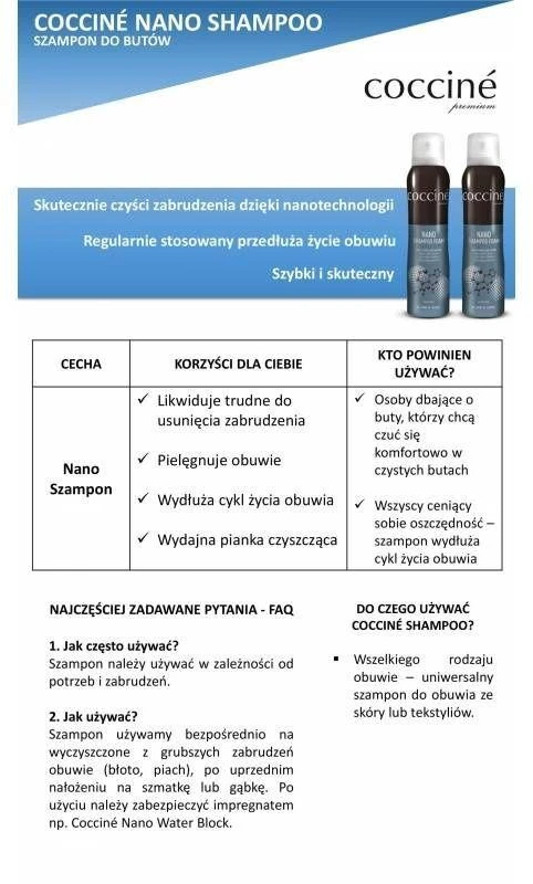 Odos ir tekstilės gaminių valymo putos Coccine DA0277
