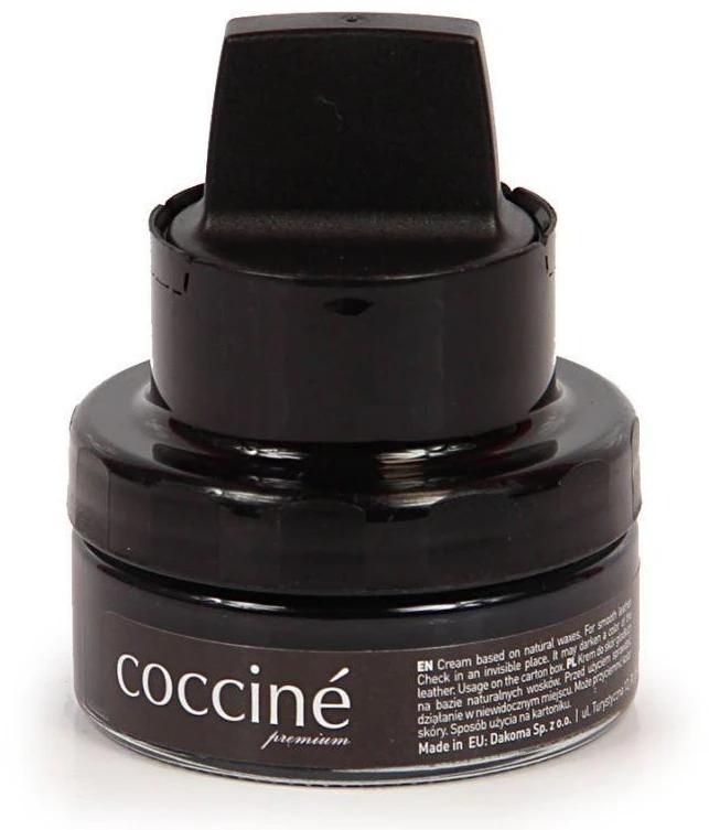 Coccine juodos spalvos avalynės tepalas su kempinėle Nr.02 Kreminis Elegance, 50 ml