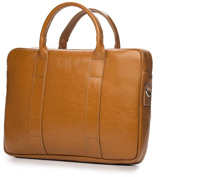 Cognac natūralios odos rankinė Solier SL20 EDYNBURG