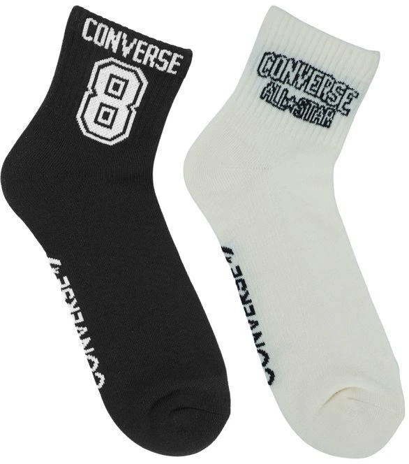 Converse 2 poros baltų, juodų kojinių E1345A