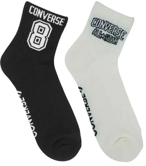 Converse 2 poros baltų, juodų kojinių E1345A